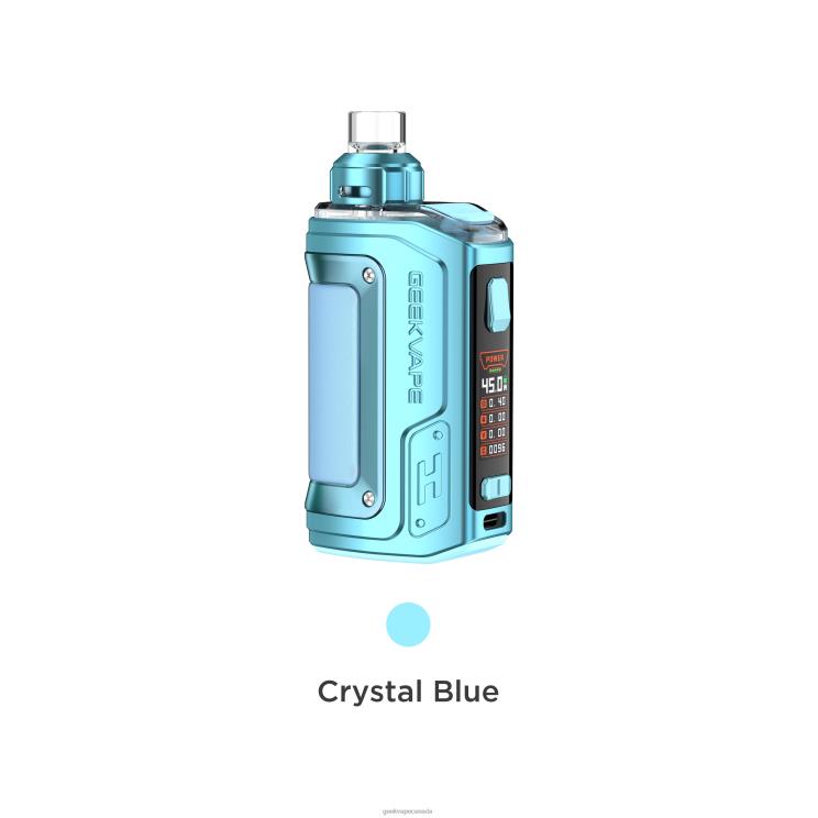 Crystal Blue - GEEKVAPE Canada H45 (Aegis Hero 2) Pod Mod Kit Crystal Edition PZ46T142 GeekVape