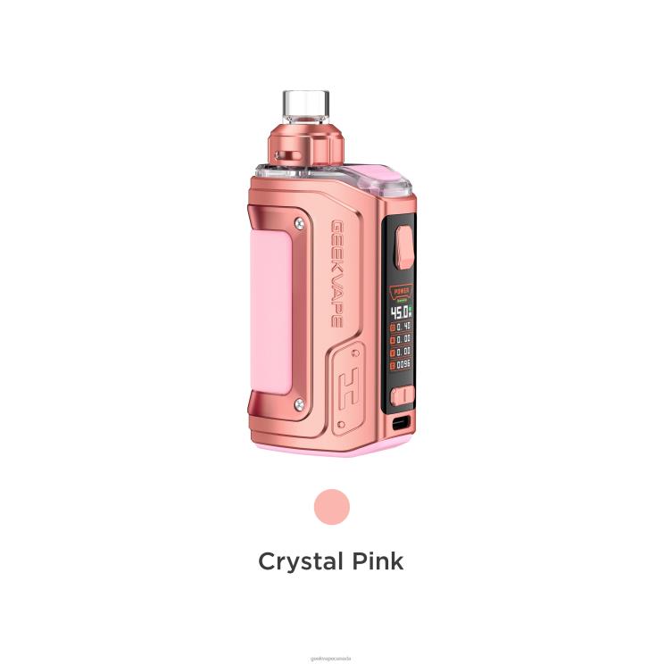 Crystal Pink - GEEK VAPE smoke shop H45 (Aegis Hero 2) Pod Mod Kit Crystal Edition PZ46T140 GeekVape