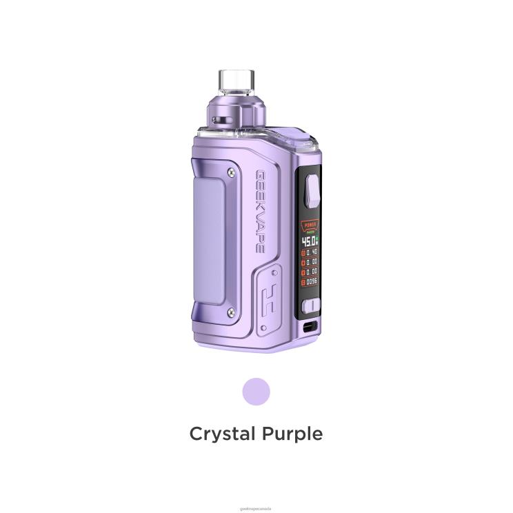 Crystal Purple - GEEKVAPE on sale H45 (Aegis Hero 2) Pod Mod Kit Crystal Edition PZ46T139 GeekVape