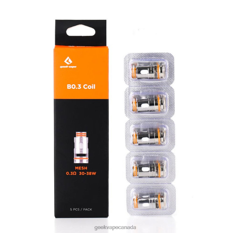 B0.3 OHM - GEEKVAPE discount 5pcs/Pack B Series Coil PZ46T8 GeekVape