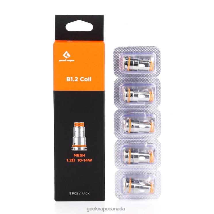 B1.2 OHM - GEEKVAPE Canada 5pcs/Pack B Series Coil PZ46T12 GeekVape